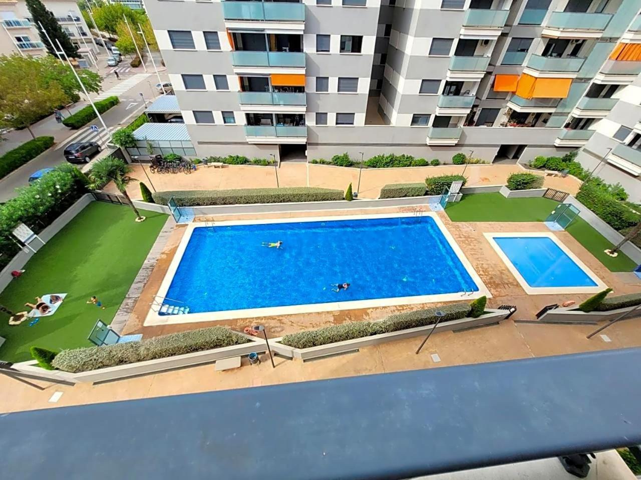 Apartament Ambar Gandia Playa-Grao Con Piscina Parking Ideal Para Familias Exterior foto